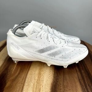 Adidas Adizero Electric White Silver Metallic IE4374 Football Cleats Mens Size 8